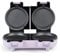 Giles & Posner Double Waffle Maker – Mini Dual Snack Maker, Removable Non-Stick Cooking Plates, Compact, Includes 4 Snack Plates & 4 Waffle Plates, Easy to Clean, Pastel Purple, EK5923GSPP