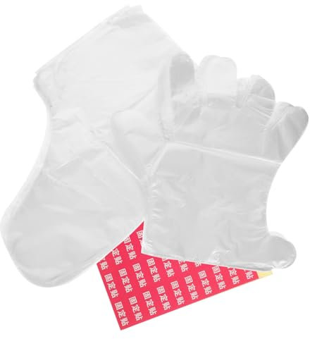 MUSISALY Professionelles Fuß Handpflege Dicken Wasserdichten Ölresistenten Einmalhandschuhen Für Spa Effekte Bequem Robust Und Atmungsaktiv Für Sanfte Peeling Füße Anwendungen Zu Hause