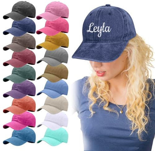 Personalisierte Kappe Cap Personalisiert Besticken Lassen, Kappe Personalisiert Mit Bestickt Text, Logo Und Photo, Basecap Selbst Gestalten Personalisierte Geschenke Multicolor