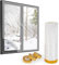 fowong Film Isolant Thermique Fenêtre 1.2m*10m - Joint Fenêtre et Porte - Isolation Phonique Porte - Joint de Fenêtre - Isolant Fenêtre Anti-Froid - Utilisation dans Résidences et Appartements