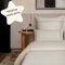 Amqua Mako Satin Kissenbezug 40x80 Baumwolle 2er Set Grau Muster| Kopfkissenbezug 40 x 80 mit Reißverschluß| wie Seidenkissenbezug| Kissenbezug 40x80cm Aura