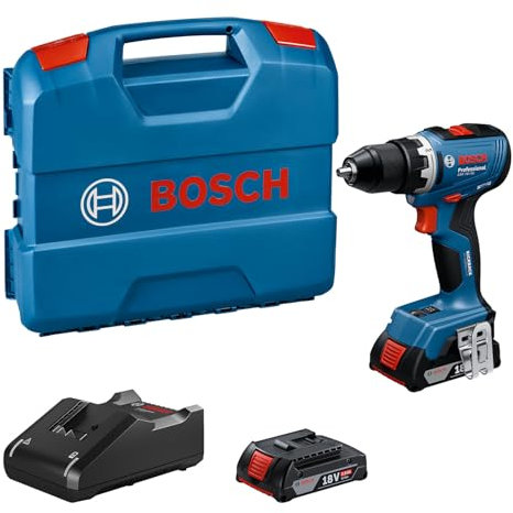 Bosch Professional 18V System Perceuse-visseuse sans fil GSR 18V-65 (moteur sans balais, incl 2x 18V GBA 18V 2.0Ah chargeur GAL 18V-20, L-Case)