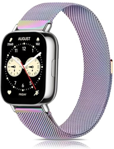 Oumida Correa para Xiaomi Redmi Watch 5 Active/Xiaomi Redmi Watch 5 Lite, Correas de Metal, Pulseras de Repuesto Ajustable de Acero Inoxidable con Imán para Redmi Watch 5 Lite/Redmi Watch 5 Active