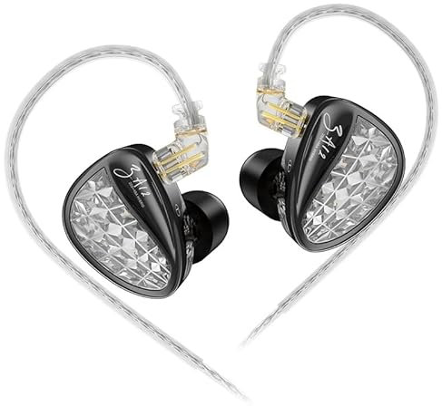 KINBOOFI KZ ZA12 Auricolari cablati, 2DD e 4BA Hybrid IEM, cuffie in-ear con bassi forti, auricolari stereo con jack da 3,5 mm, cuffie con isolamento acustico, monitor in-ear ad alta sensibilità