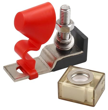 RKURCK 40A MRBF Fuse Block, Marine Rated Battery Fuse Terminal Block 40A,58V DC Max, IP66, Ignition Protected