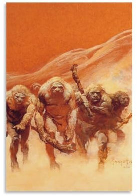 Frank-Frazetta Fantastischer Cartoon-Illustrator (29) Wandkunst Poster Kunstdruck Leinwand Poster Kunstwerke für Raumdekoration, 20x30cm