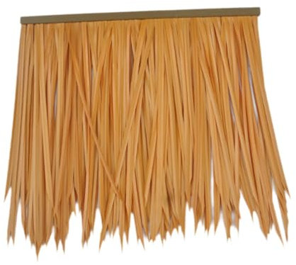 Fenteer Techo Artificial Techo de Paja Techo de Paja Cubierta Techo de Paja para Bar para al Aire Libre, Amarillo de Arroz