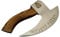 Chigoza Handmade Carbon Steel Pizza Cutter | Viking-Inspired Pizza Slicer with Ash Wood Handle & Leather Wrapping | Norse Rune Design | Durable Blade & Leather Sheath (Silver)