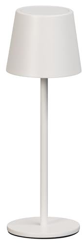 easy! BY FHL FH Lighting ROXI LED Akku Tischleuchte – Dimmbar, IP54 Outdoor & Indoor, USB-C Ladung, Mobile Design für Camping, Balkon, Terrasse, Garten, Indoor (Sandweiß)