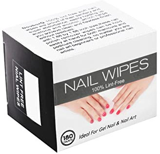 Alcohol Isopropyl Alcohol Disposable Nail Wipes, Nail Polish Remover, Cotton, Lint-Free, Cotton Pads for Gel Nails, Finger/Toenail Care Nail Pump Bottle (A, One Size)