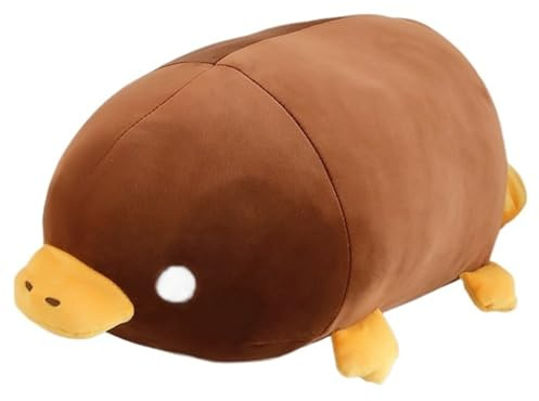 KUKUShining Schnabeltier Plüschtier, Kuscheltier Weiches Stofftier Niedliches Kissen Plüsch Schnabeltier Spielzeug Geschenk Zum Valentinstag(Brown,45cm/17.7in)