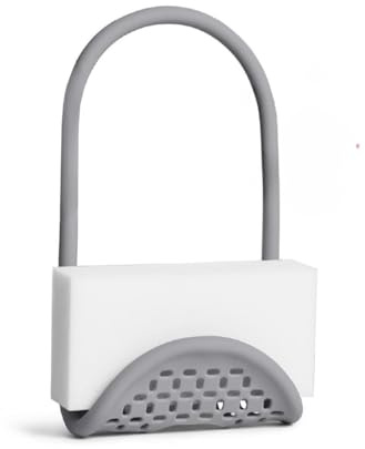 Organizador fregadero cocina – Sponge holder for sink, sink silicona para esponjas, jabón y cepillos – fregadero con orificios drenaje, diseño colgante sin taladro – fácil de limpiar y ahorrar espacio