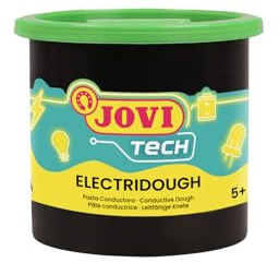 Jovi Electridough leitfähige Paste für STEAM-Aktivitäten 110 g | Elektrische Schaltungen, formbar, luftgetrocknet, 110 g, wiederverwendbar, enthält Gluten