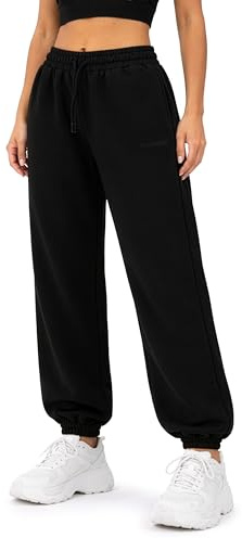 SMILODOX Jogginghose Damen Elura, Tapered Fit Trainingshose, Sweatpants mit elastischem Bund, Tunnelzug und Kordelzug, Elastische Beinabschlüsse Logo-Stitching Clean Fit, Gym & Homewear