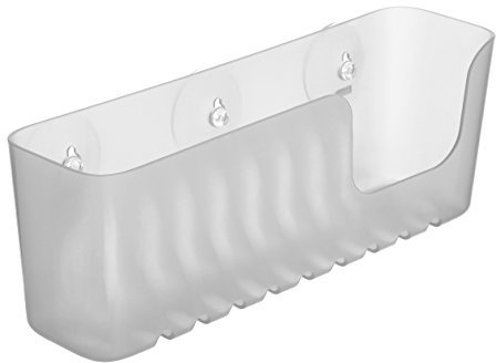 Tatay Estanteria Ducha Sin Taladro Rectangular | Incluye Ventosas | Soporta 2,5 kg | Polipropileno Resiste Humedad | Medida Grande | 30 x 8,5 x 11 cm - Modelo Standard - Glacé