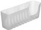 TATAY 4520202 - Gran cesta organizadora de ducha con ventosas, capacidad para 2.5 kg, Plástico Polipropileno, Color glacé, 30 x 9.5 x 11cm