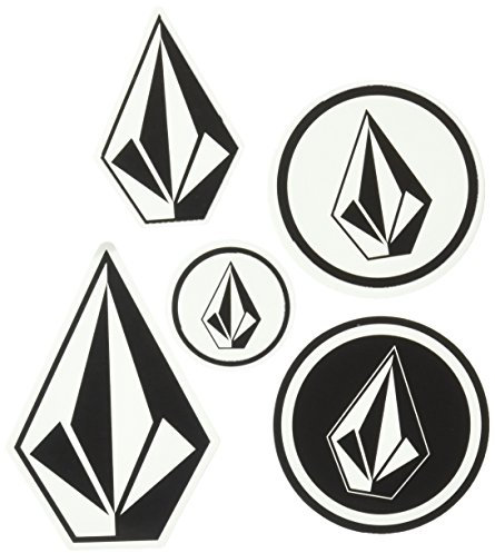 Volcom Aufkleber-Packung, schwarz/weiß, Einheitsgröße