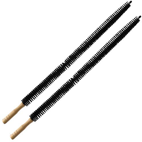 Dryer Vent Cleaner Kit Brush-2 Pack Clothes Lint Trap 30 Inch Long Flexible Pipe Refrigerator Coil Brush