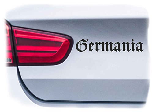 WB wohn trends Auto-Aufkleber, Germania Deutschland Alt-Deutsch, Silber, 15cm breit, Farbe und Größe wählbar, KFZ-Sticker LKW Spruch
