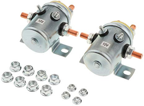 SDENSHI Relè a Solenoide 200 A, 12v A Servizio Continuo per Golf Cart, Verricello, Solenoide Spst per Servizio Pesante con Entrata Marina