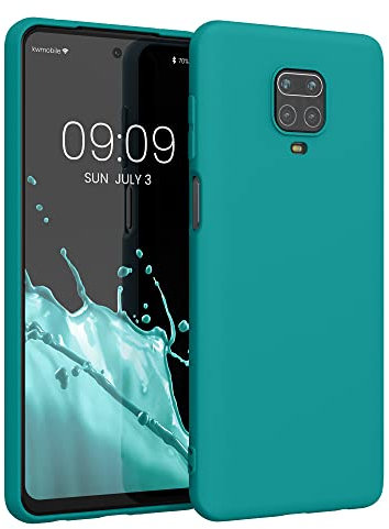 kwmobile Custodia Compatibile con Xiaomi Redmi Note 9S / 9 Pro / 9 Pro Max Cover - Back Case per Smartphone in Silicone TPU - Protezione Gommata - petrolio matt