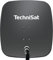 TechniSat SATMAN 65 PLUS - Satellitenschüssel für 2 Teilnehmer (65 cm Sat Spiegel mit Masthalterung und 40mm Universal-Twin-LNB) grau