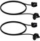 kwmobile 2X Halteband kompatibel mit Samsung Galaxy Buds/Buds Plus Headphones - Kopfhörer Halter Band Strap in Schwarz