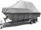 LDIW 17-27FT Bootspersenning Bootsabdeckung, 600D Bootsplane Wasserdicht Staub Schutz Cover Passend für Yacht Schnellboot Runabout Fisch-Ski V-Hull Tri-Hull,25 27FT