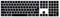 MMDW Black Extended Layout Silicone Keyboard Protective Cover Skin for iMac Magic Keyboard for Numeric Keypad MQ052LL/A (A1843) US/EU Layout Ultra Thin Protector Skin