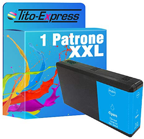 Tito-Express ProSerie 1x Druckerpatrone passend zu Epson T7901-T7904 79 XL mit 25ml Cyan XXL-Inhalt WF-5110 DW WF-5190 DW WF-5620 DWF WF-4640 DTWF WF-5600 WF-4600 WF-4630 DWF