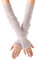 FakeFace Armstulpen Sommer Damen Kühlung Arm Ärmel Spitze Arm Stulpen UV-Sonnenschutz Armlinge Lange Netz Handstulpen Dünne Eisseide Armschutz für Radsport, Klettern, Wandern und Reisen