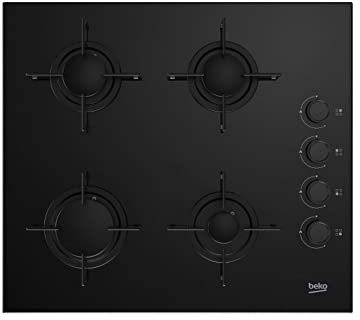 ENCIMERA HING64120SB 4F BUT CRISTALGAS BEKO Negro