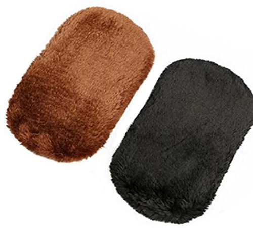 Froiny 2pcs Plush Shoeshine Cloth Shoe Cleaning Cloth Polishing Cleaning Gloves Leatherware Cleaner Leather Care Tool