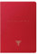 Clairefontaine 106536C - Flying Spirit Red, Notizbuch A5 mit Fadenbindung, 48 Blatt liniert elfenbein 90g, Motive sortiert, 1 Stück