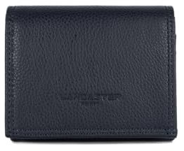 Lancaster | Milano Gentlemen - Porte-Monnaie Cuir de Vachette Grainé Bleu foncé