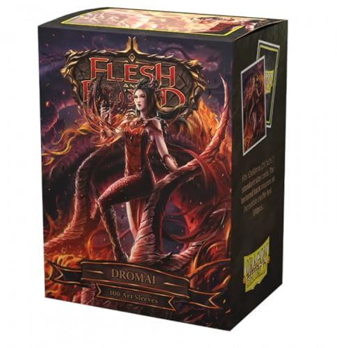 Dragon Shield | Flesh & Blood Art Sleeves | 100 CT - Smooth & Tough Premium TCG Sleeves | Compatible with Pokemon, One Piece & Magic the Gathering | Dromai