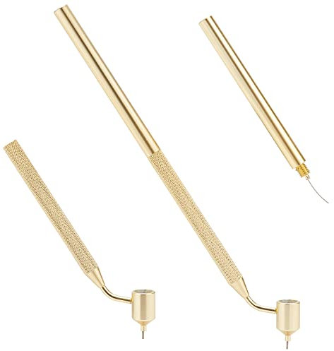 GORGECRAFT 1pc Stylo de Peinture en Ligne Fine Inclinée Stylo D'Écriture Fluide Feutres Fins en Aluminium Rétro Peinture Stylo Artistes Étudiant Croquis Outils de Dessin Portables Artisanat D'Art