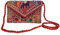 Craft Trade Rajasthani Mini Clutch-Taschen für Frauen Indisch Jaipuri-Kunst Clutch Handtasche für Damen Handbestickte Clutch Umhängetasche für Hochzeits Party und Geschenke - Rot Bestickt
