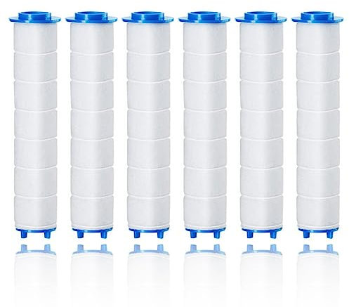 6UDS Filtro Ducha De Algodón Para Alcachofa de Ducha, Filtro Agua Ducha Antical Pelo y Piel, Filtro Ducha Antical Pelo y Anti Cloro, Filtro Agua Grifo Ducha