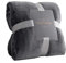 TASTHROW Flanelle Couverture Polaire, Moelleuse Couverture Polaire Epaisse, Jeté de Canapé Couverture Chaude et Douce en Peluche Plaid Polaire (Gris, 230x270cm)