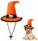 Lambo Hund Halloween Hut Hexe | Verstellbarer Haustier-Kostü, Fotografie-Requisite, Verstellbarer Hut mit Totenkopfmuster,Halloween-Kostü -Requisitenzubehör für kleine bis mittelgroße Hunde