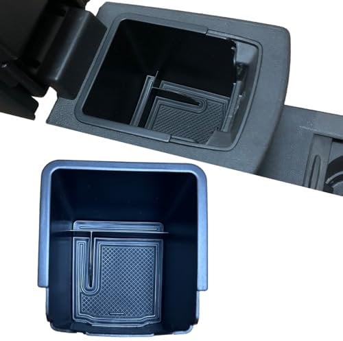 MEDZUK Compatible with Renault Clio 5 | RS | E-Tech 2019-2024 2025 Car Center Console Armrest Storage Box, Glove Compartment Organiser Tray Accessories (Black)