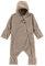 Sterntaler Baby Overall Fleece Unisex - Jumpsuit aus Microfleece Stickerei, Reißverschluss, sowie Hand- und Fußstulpen - beige, 56