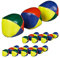 Relaxdays Balles de jonglage, Lot de 24, débutants et Pros, D : 65 mm, PVC & Sable, Boules Jonglerie, Multicolores