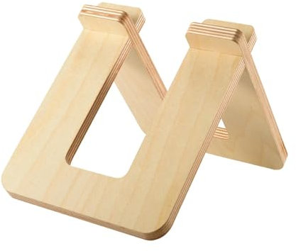 Oshhni Holz-Kinder-Laufrad-Parkständer, Boden-Fahrradständer für Garage, drinnen und draußen