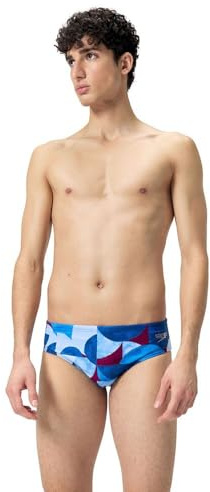 Speedo Maillot de bain pour homme 8 cm Bleu Taille 30, bleu/rose, 42