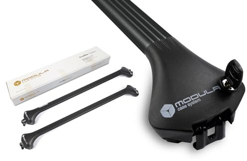 MODULA CASE SYSTEM MODULA Aluminium-Dachträger kompatibel mit Kia Cee'd JD SW Kombi 2013-2018, mit geschlossener Dachreling, Länge 79-121,5 cm, Abschließbar, Nutzlast 96,5 kg, schwarz