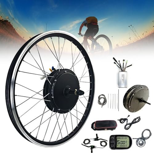 Kit Bici elettrica, Kit di conversione Bici elettrica 48V 1000W/1500W Kit Bici elettrica Potente Ruota Posteriore Senza Fard per Kit di conversione ebike da 20 24 26 27,5 28 2