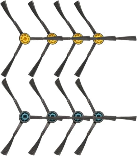 Daaxing 8 cepillos laterales para Midea M9 para robot aspirador Eureka E10S, accesorios de repuesto, fácil de quitar