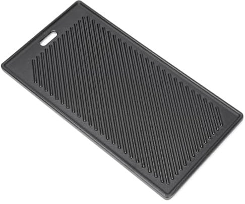 Denmay 45 x 24cm Wendeplatte Gusseisen Grillplatte für alle RÖSLE VIDERO G2-, G3-, G4- und G6 gasgrill (ab Modelljahr 2021), Universal Plancha Grillplatte Zubehör, Grillplatte Ersatz 1 Stück